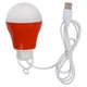 USB LED-світильник 5 Вт (холодний білий, корпус червоний, 5 В, 450 лм)