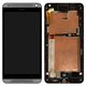 Дисплей для HTC Desire 700 Dual sim, сріблястий, з рамкою, Original (PRC)