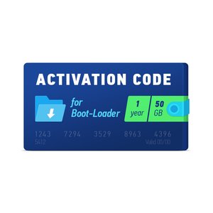Активаційний код Boot Loader 2.0 1 рік, 50 ГБ 
