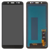 Дисплей для Samsung J600 Galaxy J6, чорний, з регулюванням яскравості, Best copy, без рамки, Сopy, (TFT)