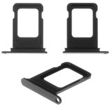 Держатель SIM-карты для iPhone 12, черный, single SIM