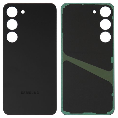 Задня панель корпуса для Samsung S911 Galaxy S23, чорна, phantom black