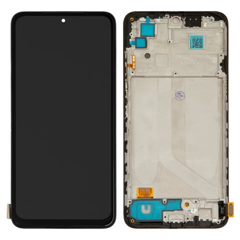 Дисплей для Xiaomi Poco M5s, чорний, з рамкою, High Copy, з широким обідком, OLED 