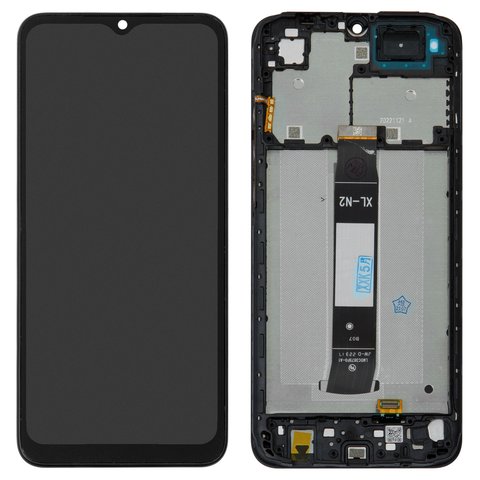 Дисплей для Xiaomi Poco C50, Poco C51, Redmi A1, Redmi A1 Plus, Redmi A2, Redmi A2 Plus, черный, с рамкой, High Copy