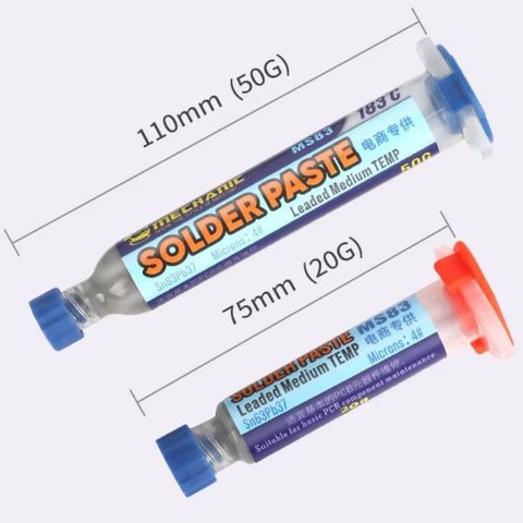 BGA паста Mechanic MS83, Sn 63%, Pb 37%, 183 °C, 50 г
