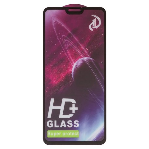 Захисне скло All Spares для Huawei Honor 8X, Honor View 10 Lite, сумісне з чохлом, Full Glue, чорний, шар клею нанесений по всій поверхні