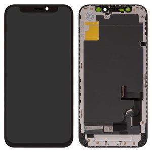 Дисплей для iPhone 12 mini, черный, с рамкой, Copy, TFT , ZY, LTPS FHD