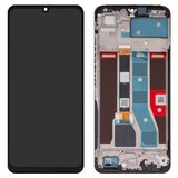 Дисплей для Realme C51, черный, с рамкой, Original (PRC)
