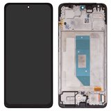 Дисплей для Xiaomi Redmi Note 14 4G, чорний, з рамкою, High Copy, 159.6mm, (OLED), 24117RN76G, 24117RN76O, global version