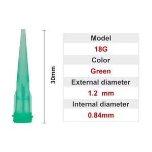 Игла дозатор 18G, 1,2 мм, прямая, для шприцев, для винта, 10 шт.