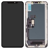 Дисплей для iPhone XS Max, чорний, з рамкою, Copy, (TFT), ZY, LTPS FHD