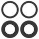 Стекло камеры для iPhone 16, iPhone 16 Plus, черное, без рамки, комплект 2 шт., Original (PRC)