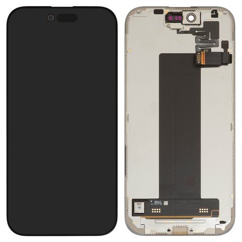 Дисплей для iPhone Air, черный, с рамкой, Оригинал переклеено стекло 