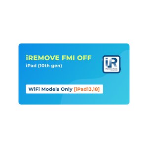 iRemove FMI OFF iPad 10th gen  лише WiFi моделі [iPad13,18]