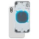 Housing compatible with iPhone X, (white, with SIM card holders, with side buttons)