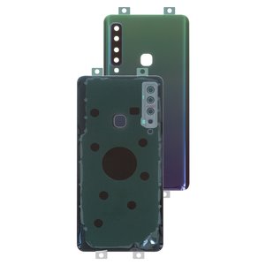 Panel trasero de carcasa puede usarse con Samsung A920F DS Galaxy A9 2018 , azul, con vidrio de cámara