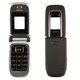 Carcasa puede usarse con Nokia 6131, High Copy, negro, remanufacturados, con teclado