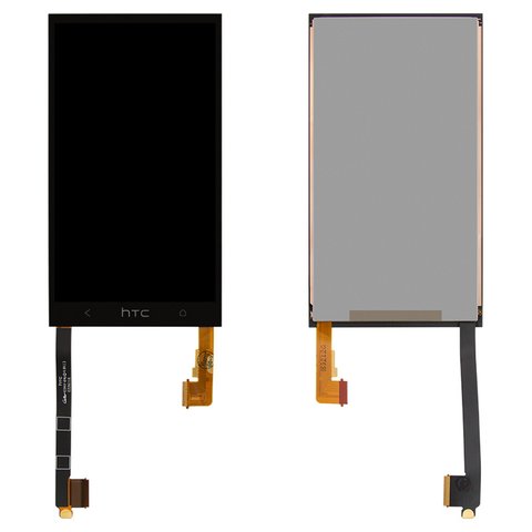 LCD compatible with HTC One M7 801e, One M7 801n, black, Original PRC  