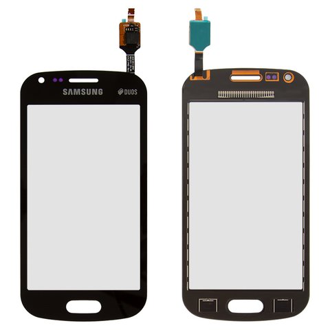 Cristal táctil puede usarse con Samsung S7582 Galaxy Trend Plus Duos, negro