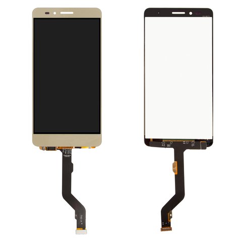 LCD compatible with Huawei GR5, Honor 5X, Honor X5, golden, without frame, Original PRC , KIW L21 