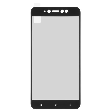 Tempered Glass Screen Protector All Spares compatible with Xiaomi Redmi Note 5A Prime, 0,26 mm 9H, Full Screen, compatible with case, black, This glass covers the screen completely. 