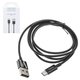 USB кабель Hoco X23, USB тип-C, USB тип-A, 100 см, 2 A, черный