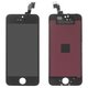 Pantalla LCD puede usarse con Apple iPhone 5S, iPhone SE, negro, con marco, AAA, NCC ESR ColorX