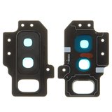 Camera Lens compatible with Samsung G965 Galaxy S9 Plus, (black, with frames, midnight black)