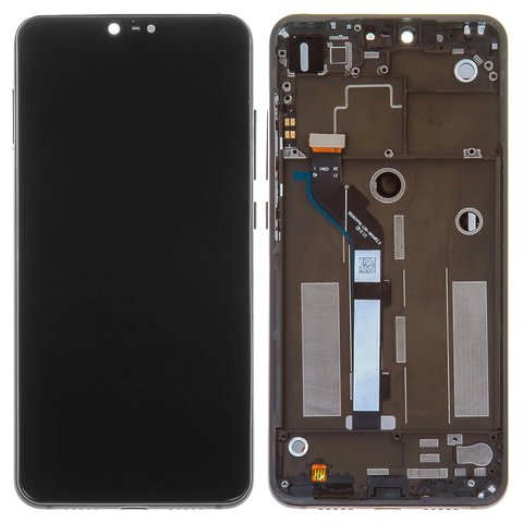 Дисплей для Xiaomi Mi 8 Lite 6.26", черный, с рамкой, High Copy, M1808D2TG