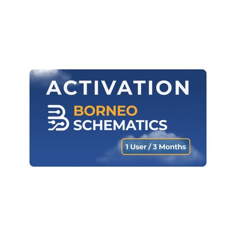 Activación Borneo Schematics 1 usuario 3 meses 