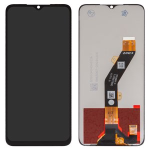 LCD compatible with Tecno Pop 7 BF6 , Pop 7 Pro, Spark 10, Spark Go 2023  BF7 ; Infinix Smart 7 X6515 , Smart 7 HD X6516 , black, without frame, High Copy, BF7, BF6, KI5q, KI5k  #FPC6605 5