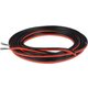 Wire In Silicone Insulation 2x18AWG, (0.75 mm², 1 m, red, black, UL3135)