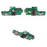 Flat Cable compatible with Tecno Spark 6 Go (KE5, KE5J), (charge connector, with microphone, with components, High Copy, charging board)