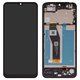 LCD compatible with Motorola Moto E13 XT2345, (black, with frame, High Copy, XT2345)