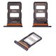 SIM Card Holder compatible with Xiaomi Poco F6, (black, black)