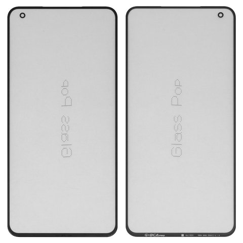 Housing Glass G+OCA PRO compatible with Vivo X50, with OCA film, black 
