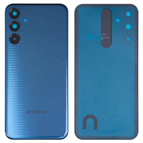 Housing Back Cover compatible with Samsung M156 Galaxy M15, dark blue, with camera lens, dark blue 