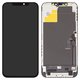 LCD compatible with Apple iPhone 12 Pro Max, (black, with frame, AAA, (TFT), ZY, LTPS HD+)