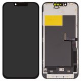 Pantalla LCD puede usarse con iPhone 13 Pro, negro, con marco, AAA, (TFT), ZY, LTPS HD+
