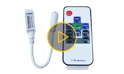 Видеообзор контроллера для светодиодных RGB-лент HTL-005