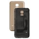 Battery Back Cover compatible with Samsung G800H Galaxy S5 mini, (golden)