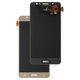 LCD compatible with Samsung J510 Galaxy J5 (2016), (golden, with light adjustable, Best copy, without frame, Copy, (TFT))