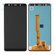 LCD compatible with Samsung A750 Galaxy A7 (2018), (black, without frame, Original (PRC), original glass)