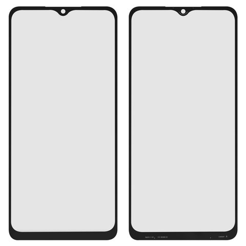 Housing Glass compatible with Samsung A022F Galaxy A02, A125F Galaxy A12, A127 Galaxy A12 Nacho, A326 Galaxy A32 5G, M022 Galaxy M02, M127 Galaxy M12, M326 Galaxy M32 5G, black 