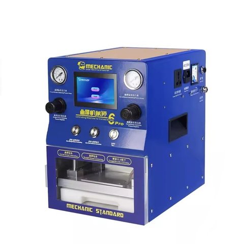 LCD Module Gluing Machine Mechanic 6 pro compatible with Cell Phones; Tablets, vacuum, laminator, 12.9"
