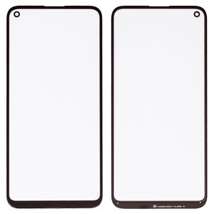 Стекло корпуса G+OCA PRO для Huawei P40 Lite E, Y7p, с OCA пленкой, черное