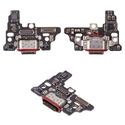 Flat Cable compatible with Motorola Edge 60 Pro, charge connector, with components, Original PRC , charging board, XT2507 1 