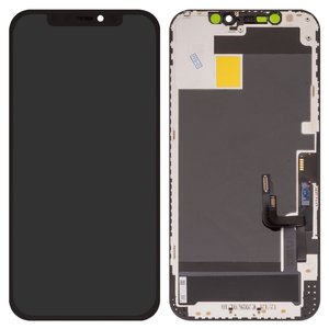 LCD Wextom compatible with iPhone 12, iPhone 12 Pro, black, with frame, HC, without error, OLED  soft, diagnosable 