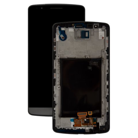 Pantalla LCD puede usarse con LG G3 D855, gris, Original PRC