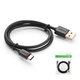 Cable USB UGREEN, USB tipo-A, USB tipo C, 100 cm, 2.4 A, negro, #6957303831593